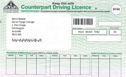 Fake Uk Driving License Counterpart Fake Uk Driving License Counterpart