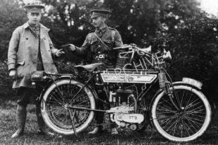 Ariel's veteran classic motorcycles used a variety of engines, including the White and Poppe