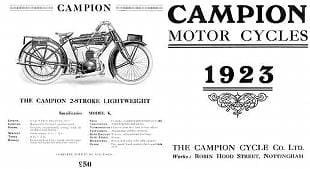 Campion old motorcycle advertisement