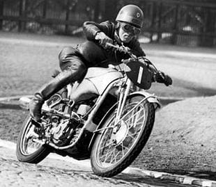 Edward Kluge, winner of the 1938 lightweight IoM TT on supercharged 250cc DKW