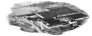 Image of world fampous Royal Enfield motorcycle factory at Redditch