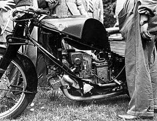 A Works Gilera classic motorcycle at the 1939 Ulster Grand Prix