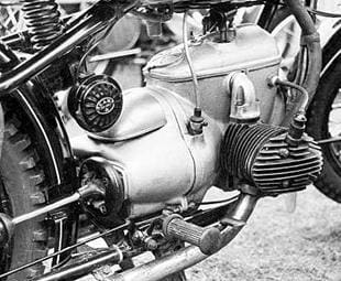 IFA classic motorcycle from Germany had shaft drive