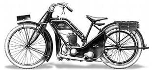 Ixion were another small capacity motorcycle manufacturer. This 'ladies model' Villiers engined bike dates from 1921