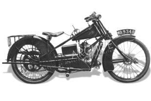Kenilworth classic motorcycles were produced from 1924. This model is the 'Miniature' featuring an ohv engine