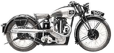 1937 Levis 600cc classic motorcycle, the largest motorcycle the company made