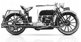 American-made Militaire classic motorcycle had a four cylinder engine and shaft drive