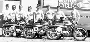 1973 Swedish ISDT teanm, who used 125cc and 175cc Sachs-engined Monarks