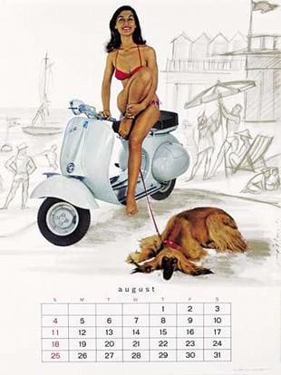Vespa's Fifties calendars successfully enhanced the company's reputation...