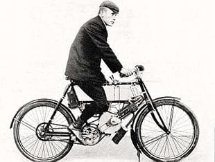 Rare 1903 motorcycle, manufacturede under licence from Phelon and Raynor by Humber