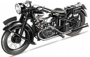 Horizontally opposed side valve flat four Puch was offerde in 1936