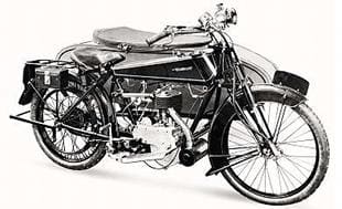 Early Quadrant motorcycle with company's own engine