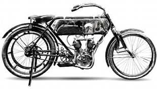 ReneGillet v-twin classic motorcycle from 1910