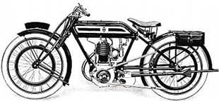 1919 TT Model Rover motorcycle still retained direct drive