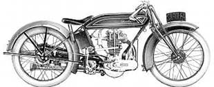 1920s Sarolea splorting motorcycle