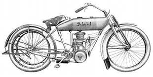 1912 Schickel 650cc two stroke motorcycle