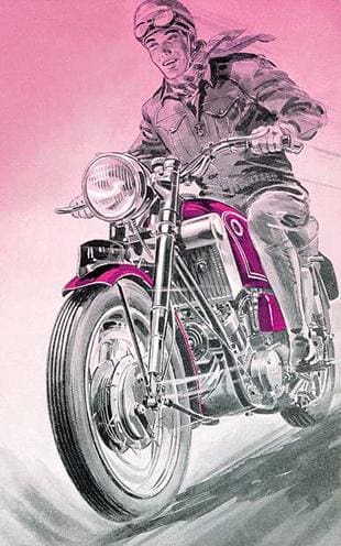 Scott motorcycle brochure for 1959