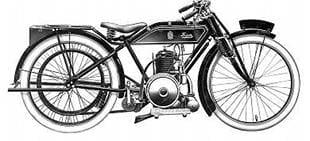 Sun 250cc two stroke classic motorcycle, powered by Villiers engine