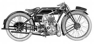 492cc Longstroke Sunbeam racing sidevalve motorcycle
