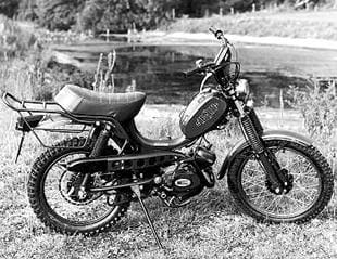 Testi's Militar eight speed moped sometimes had a gun holder!