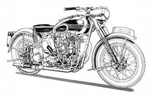 Triumph Thunderbird classic motorcycle artwork