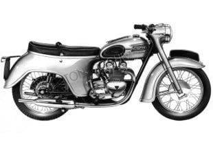 Triumph Twnety-one (21) classic motorcycle 'bathtub'