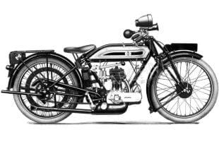 Triumph Type P classic motorcycle