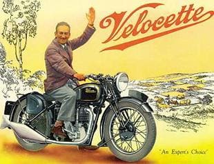 Velocette KTS sales brochure from 1937, featuring Stanley Woods