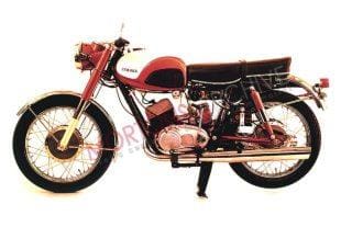 1959 tubular framed Yamaha YDS1 classic motorcycle