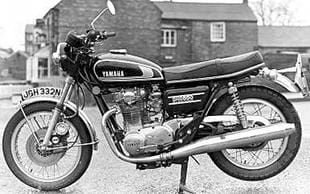 Yamaha XS650 classic motorcycle. The Japanese company's answer to British parallel twins