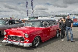 John & Sandra Hayfield - 1955 Chevy Momad Red 383 Stroker