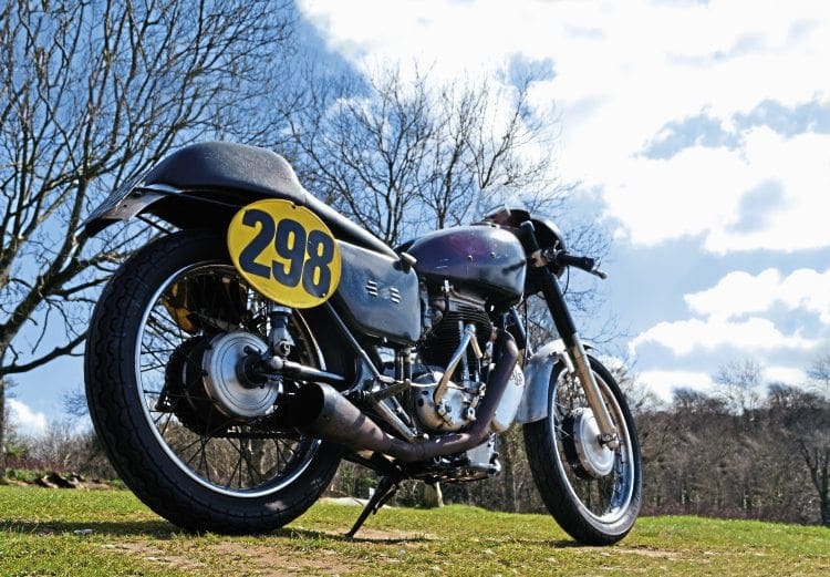Looks pretty purposeful, no? Classic racing was once packed with bikes very like this one