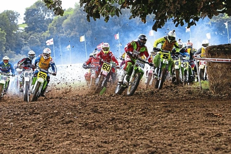 Mark Jones grabs the holeshot in race two. 