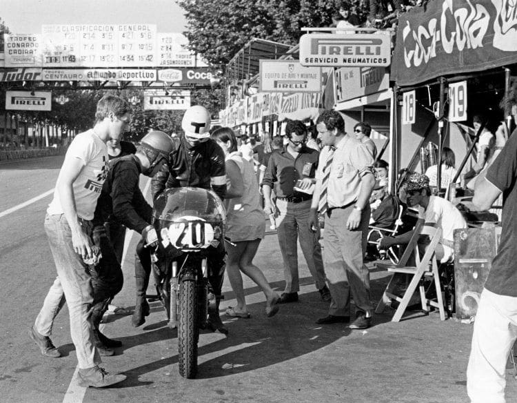 Twenty-four hour Triton Barcelona 1970 - Dave Degens and team-mate Ian Goddard stormed to victory in the gruelling event.