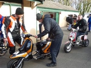 Chalkie from Replay carries out the scrutineering