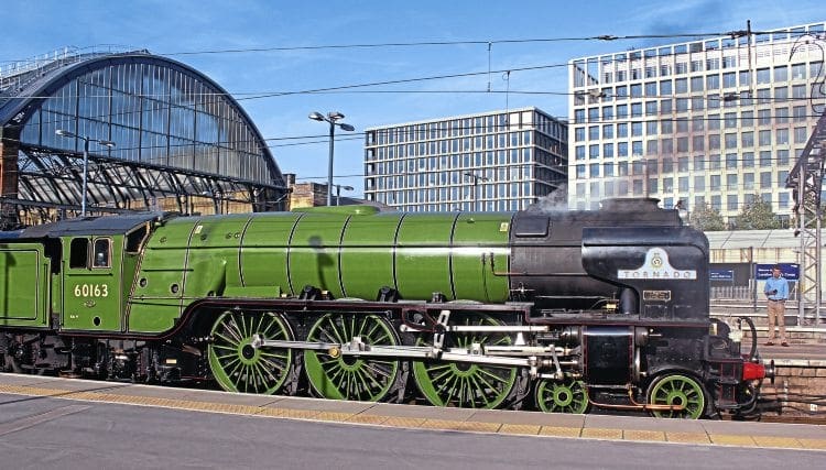 A1 Pacific No. 60163 Tornado at King’s Cross on August 13. DON BENN