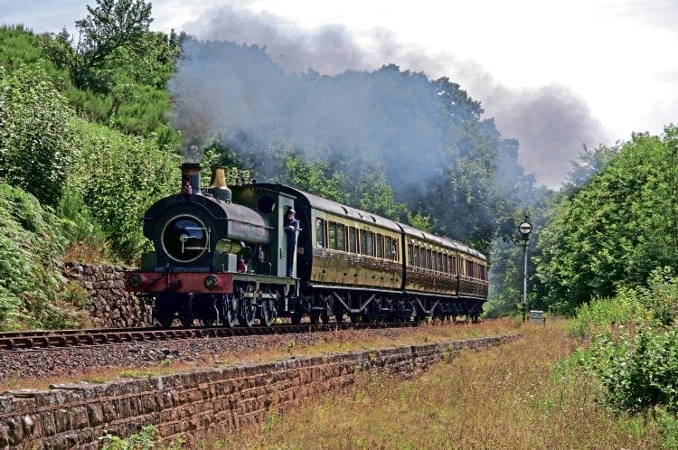 GWR/Port Talbot Railway 0-6-0ST No. 813 undergoing a test run on August 16. JED BENNETT