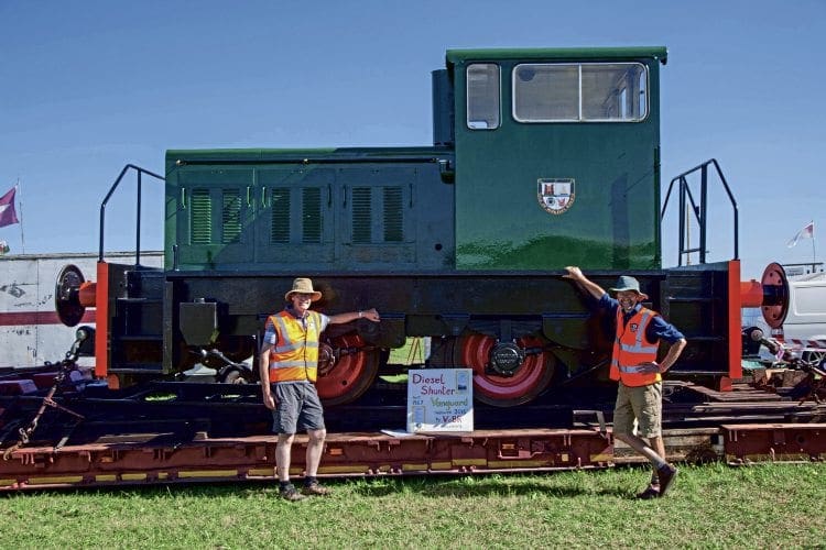 The Thomas Hill Vanguard shunter at the Gloucestershire Vintage and Country Extravaganza. VOBR 