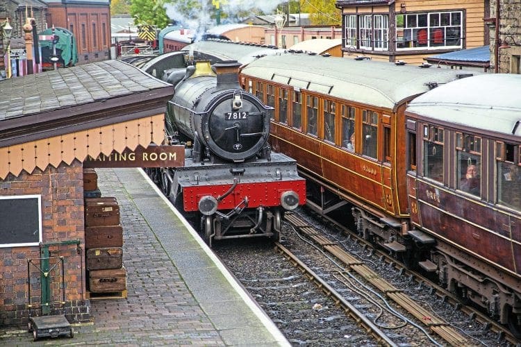 GWR 4-6-0 No. 7812 Erlestoke Manor at Bridgnorth station, which is now set to be upgraded into one of the finest heritage railway termini in the UK. SVR