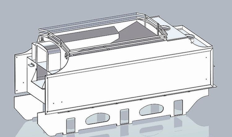 The plan for the modified tender tank. LMS-PATRIOT PROJECT