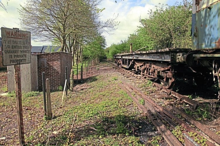 The disputed section of track. PHIL MARSH 