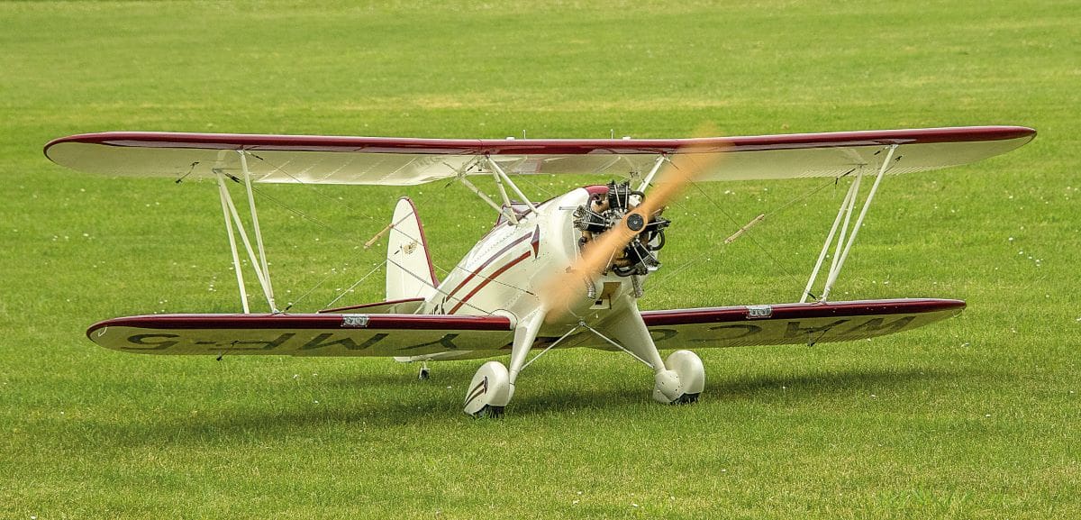 Pre-first flight ground runs of Geoff's scratch-built Waco. 