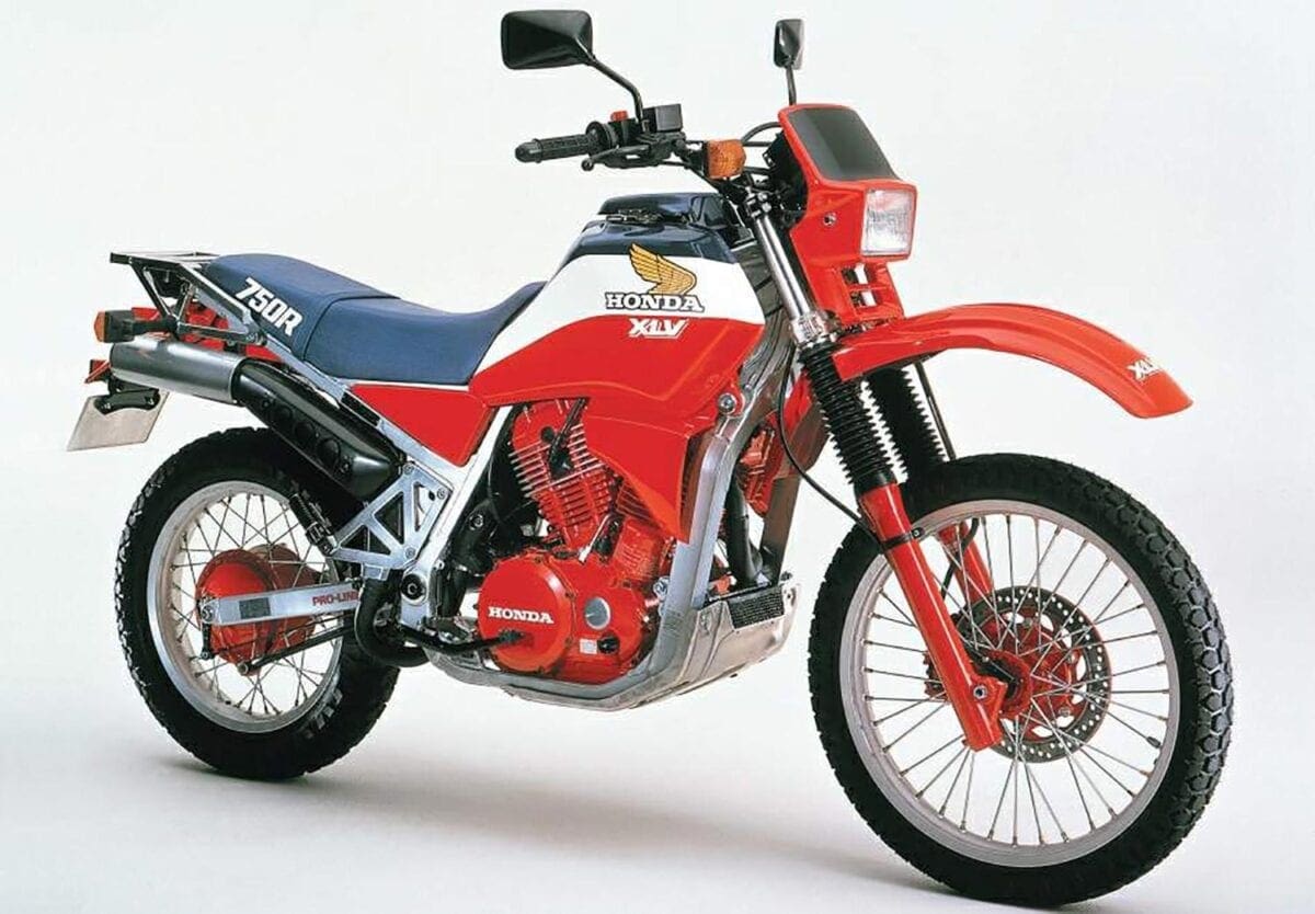 The XLV750R Was Honda’s first adventure-style bike, though it wasn’t considered viable in the dirt.