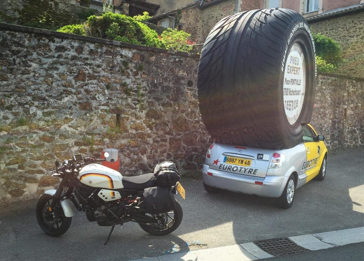 This rubber wouldn’t look out of place on a bike at Wheels & Waves.