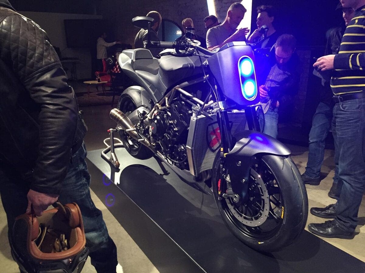 The GP Sport R and GP Street, shown at the bikes’ launch, were both fully working (and the straight-through exhausts sounded exquisite).