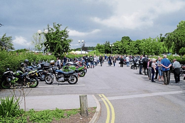Visitors stream from the bike park to the show area during the most successful Big Bike Sunday yet.