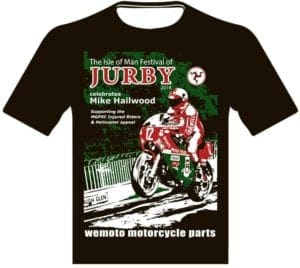 Retro MIKE HAILWOOD Motorcycle Bike legend icon T-Shirt