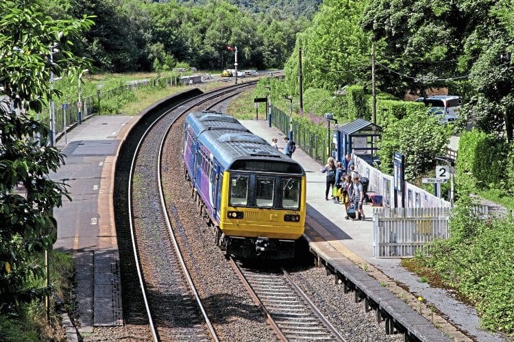 Its days now numbered, Northern ‘Pacer’ No. 142043 arrives at Grindleford with the 10.49 Manchester Piccadilly to Sheffield on July 30. Graham Nuttall 