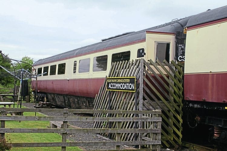 Mk.3a RFM No. 10218 has been converted into holiday accommodation at the former Hawsker station, just south of Whitby on the closed route to Scarborough, where it is pictured on July 15. David Russell
