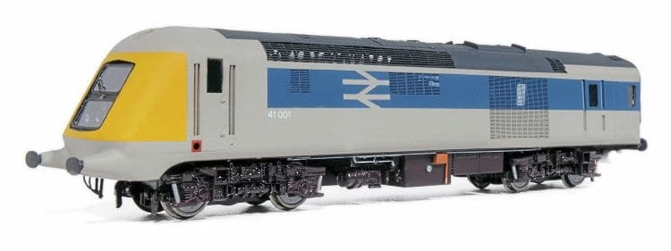 The scratchbuilt prototype HST power car in all its glory, this being the second version made almost entirely from brass. One outstanding job is to add internal baffles to reduce the see-through nature of the grilles.